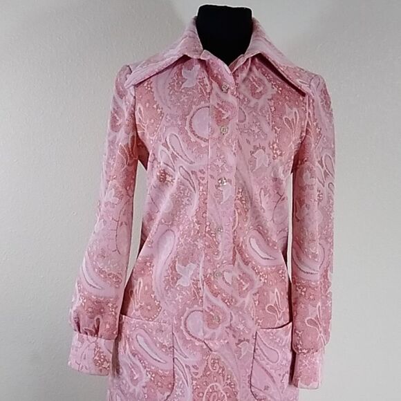 VTG,60s,70s Nardis  Custom Tailored By Nardis Of Dallas Women Dress Size SM - Picture 4 of 14